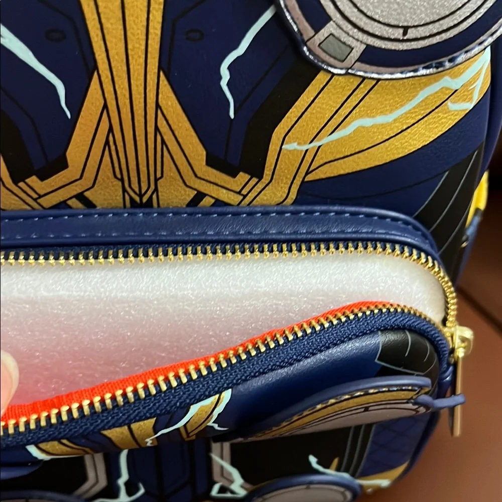 Marvel Thor Backpack unisex- Blue and Yellow NWT - Picture 8 of 9
